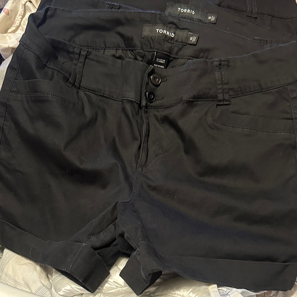 Torrid s 16 black shorts